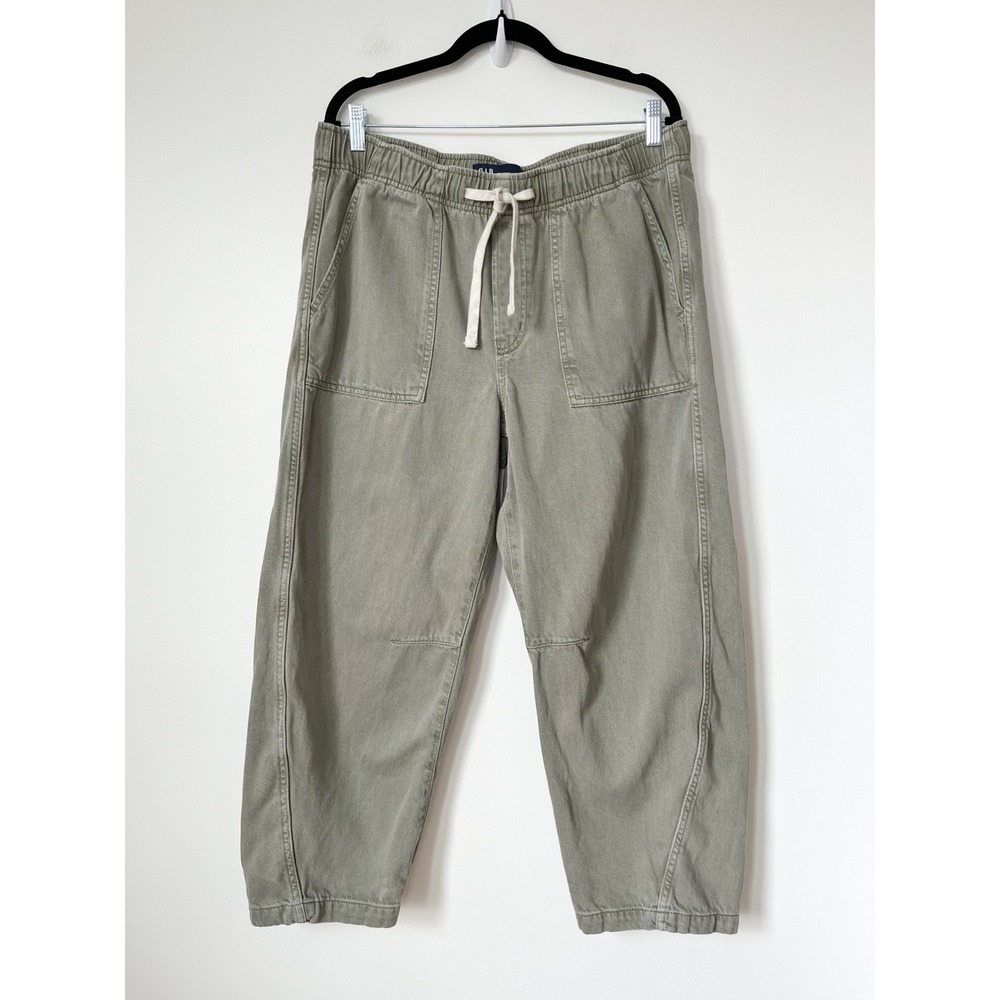 Gap Pull On Soft Barrel Jeans Mesculen Green Womens Large